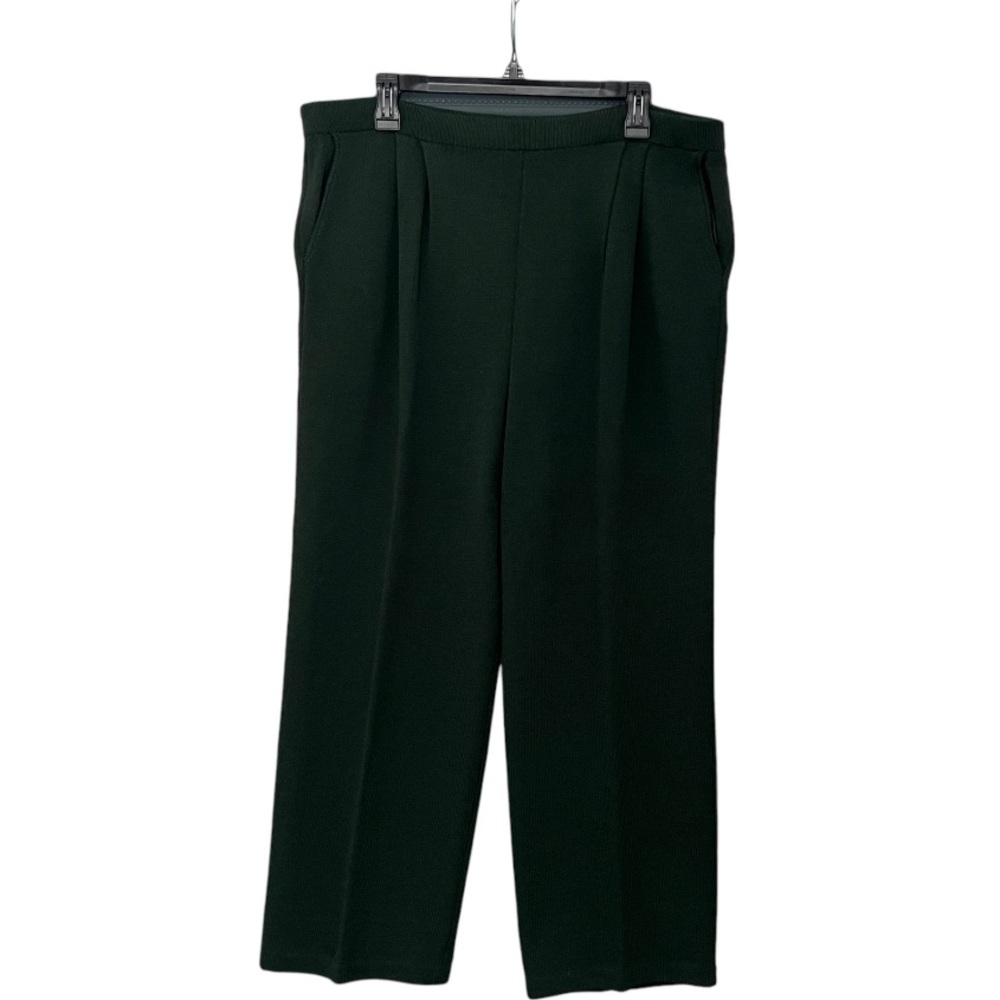 St. John Collection Vintage Green Santana Knit Pants Size 14